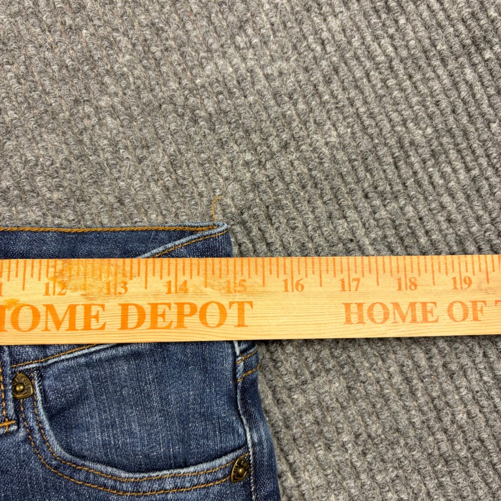 KUT from the Kloth Jeans Womens Size 6 Blue Denim Raw Hem Cuffed Crop Indigo‎ - Picture 9 of 9